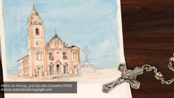 Matriz de Aracaty. José dos Reis Carvalho (1859). Acervo: artsandculture.google.com